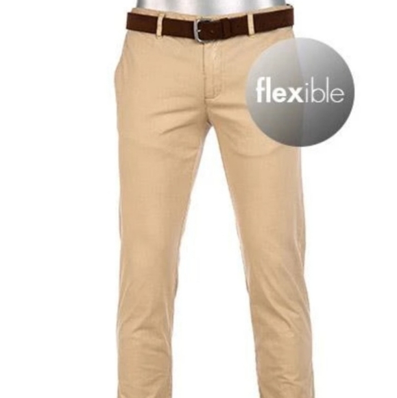 Alberto ROB DS Broken Twill Chino Pants, Slim Fit, size W33 L32, Beige colour - Picture 2 of 16